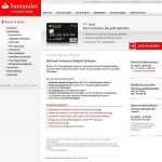 Die Santander 1PLUS Visa Card: Kreditkarte mit Tankrabatt Die 1plus Card VISA-Kreditkarte (Screenshot santander.de 20.07.15)